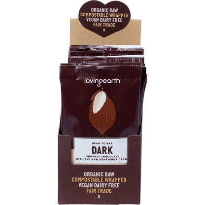 Loving Earth Dark Chocolate with 72% Raw Ashaninka Cacao 16x30g