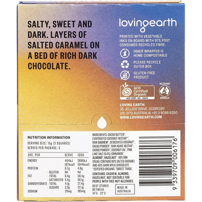 Loving Earth Caramel Swayzee Dark Chocolate 11x45g