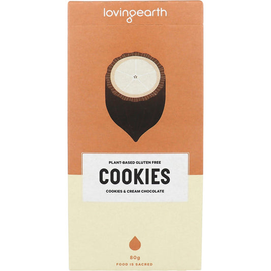 Loving Earth Cookies & Cream White Chocolate 11x80g