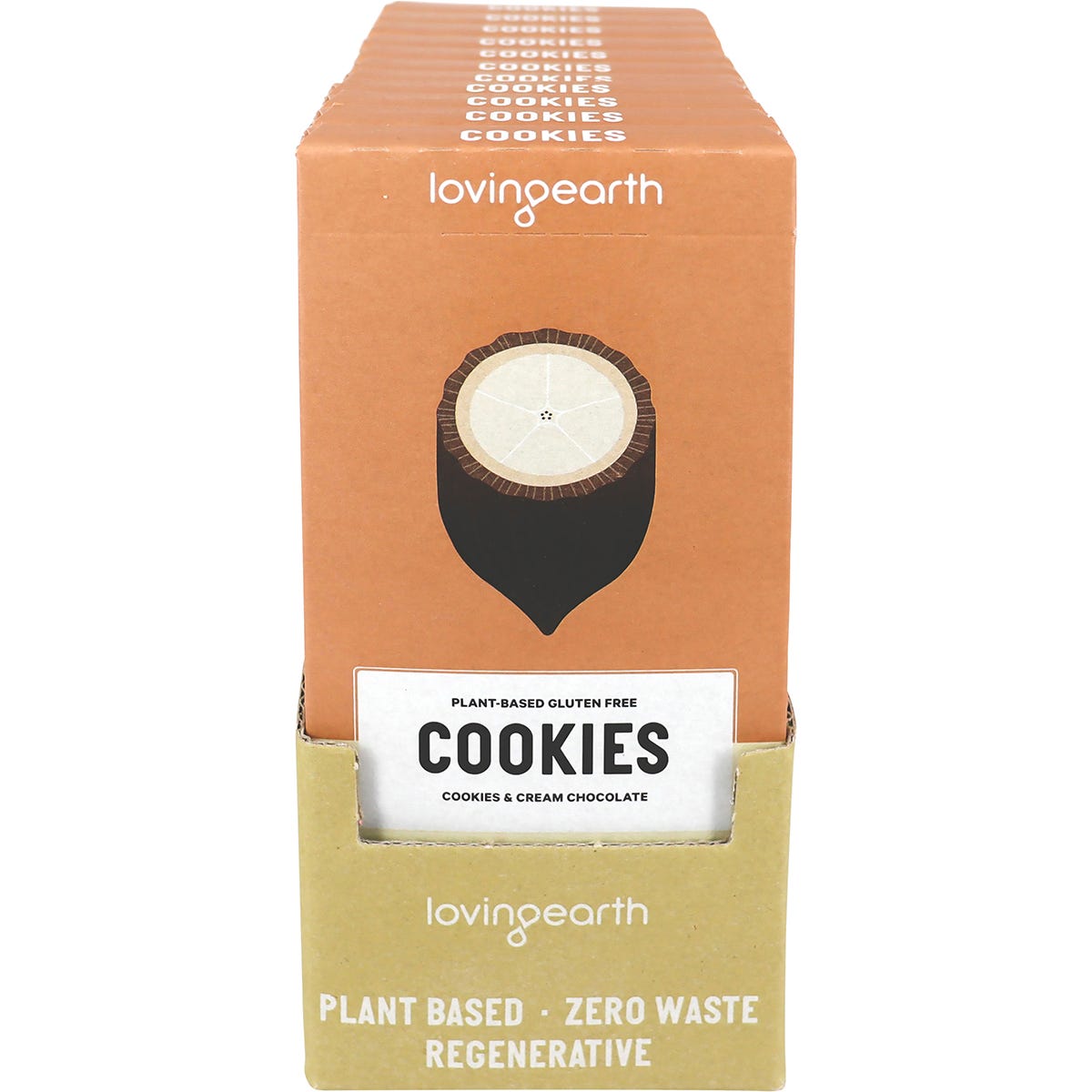 Loving Earth Cookies & Cream White Chocolate 11x80g