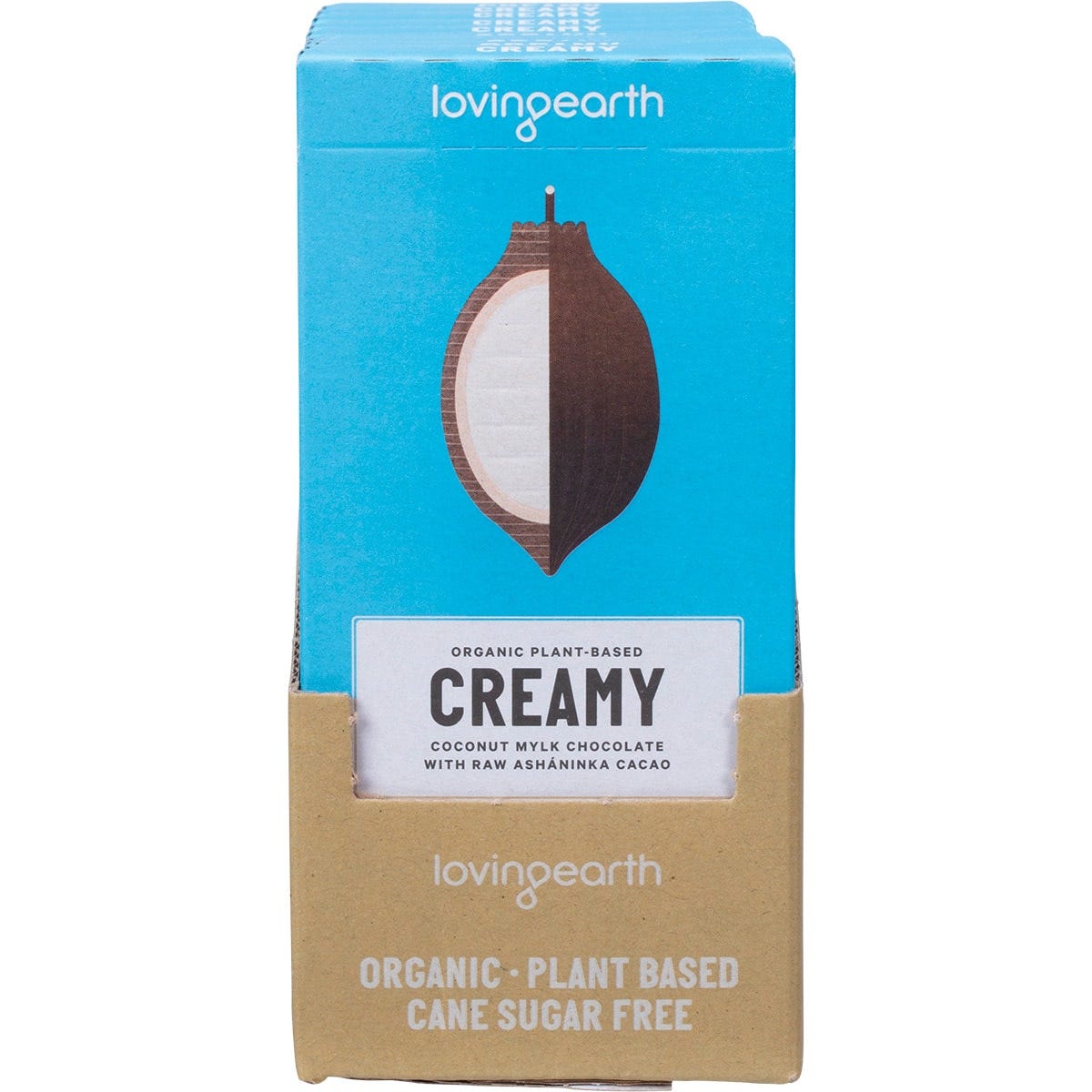 Loving Earth Creamy Coconut Mylk Chocolate Raw Ashaninka Cacao 11x80g