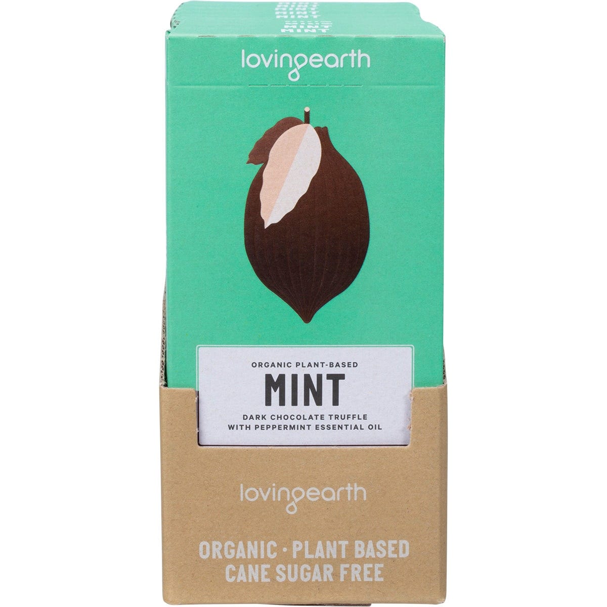 Loving Earth Mint Dark Chocolate Truffle Peppermint Essential Oil 11x80g