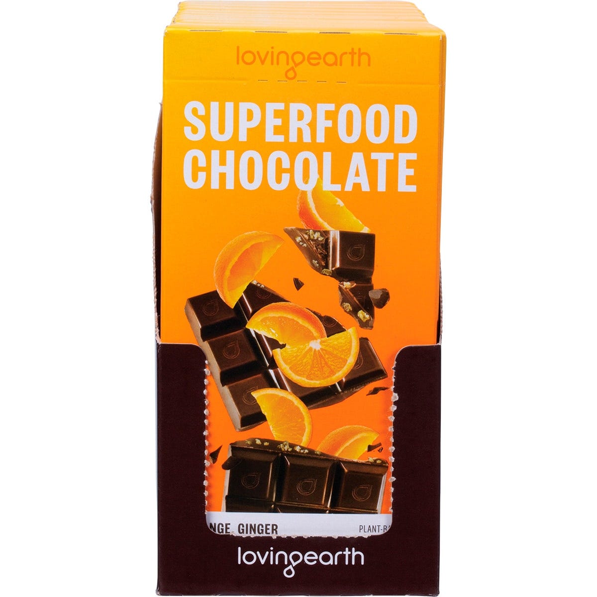 Loving Earth Superfood Chocolate Orange, Ginger & Maca 11x70g