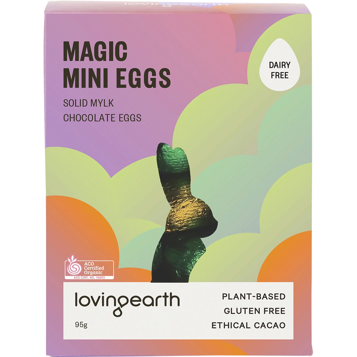 Loving Earth Magic Mini Eggs Solid Mylk Chocolate 7x95g