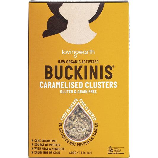 Loving Earth Buckinis Caramelised Clusters 400g