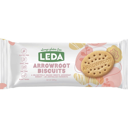 Leda Arrowroot Biscuits 8x205g