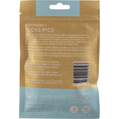 Luvin Life Floss Picks Eco-Friendly 12x50pcs