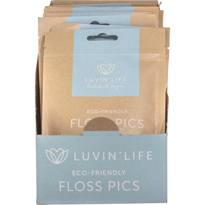 Luvin Life Floss Picks Eco-Friendly 12x50pcs