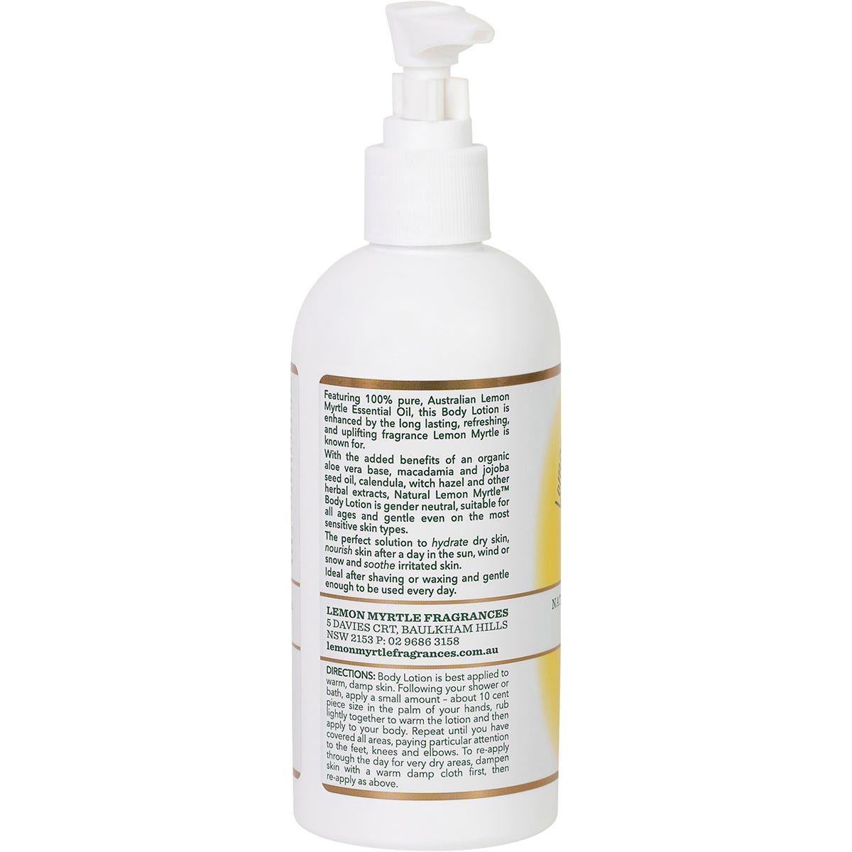 Lemon Myrtle Fragrances Body Lotion 250ml