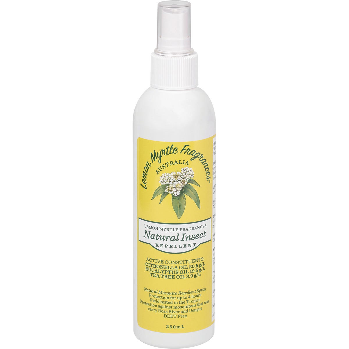 Lemon Myrtle Fragrances Natural Insect Repellent 250ml