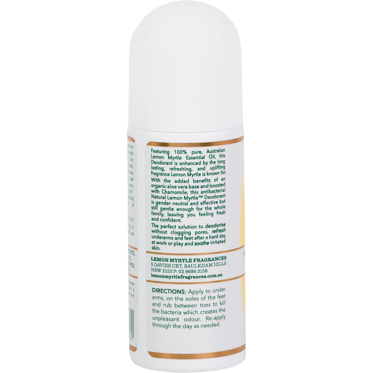 Lemon Myrtle Fragrances Deodorant 75ml