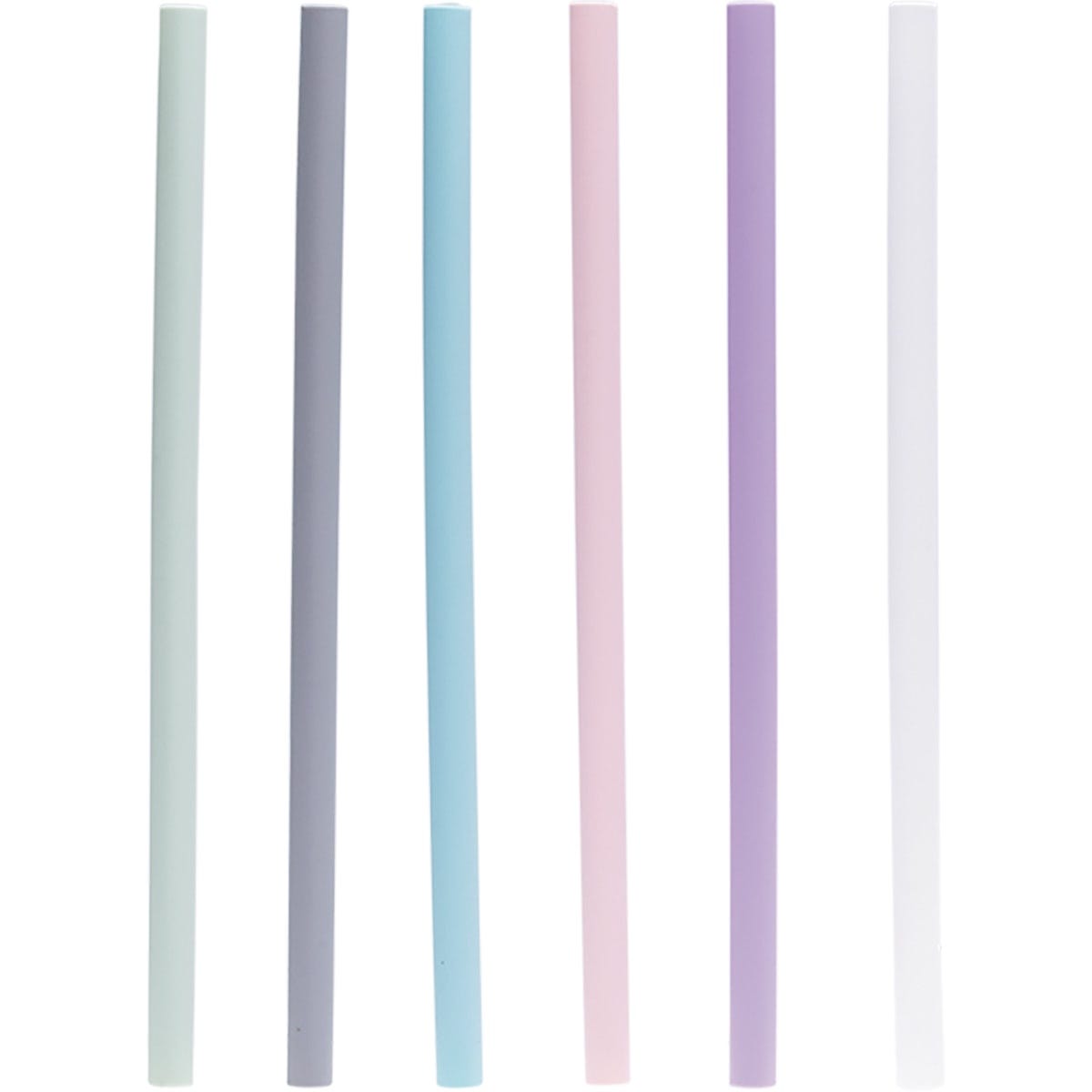 Little Mashies Reusable Soft Silicone Straws Display + Brushes x50