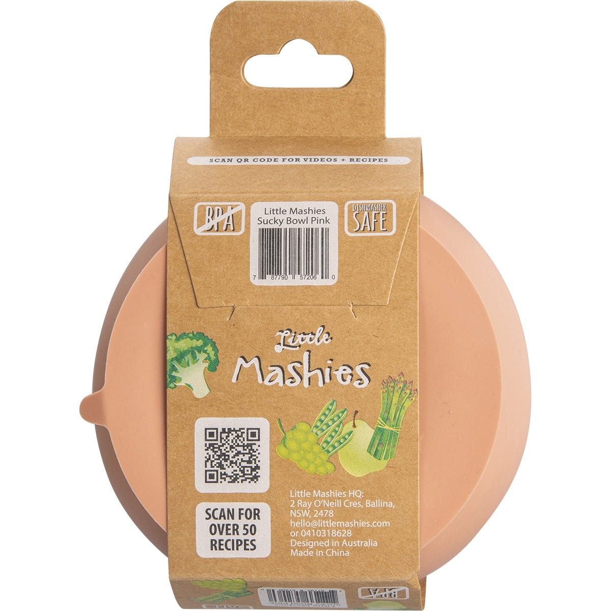 Little Mashies Silicone Sucky Bowl Blush Pink