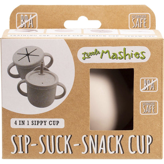 Little Mashies Silicone Sippy Cup 4-in-1 Convertible