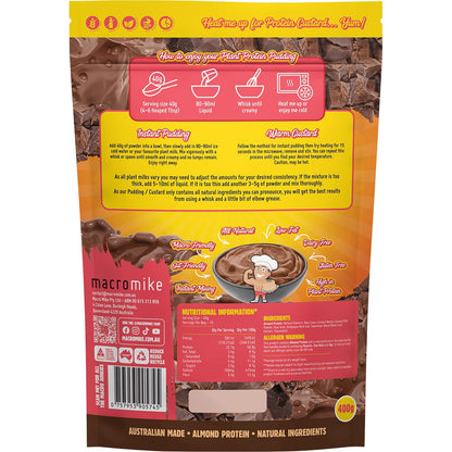 MACRO MIKE Plant Protein Pudding Chocolate Fudge 400g