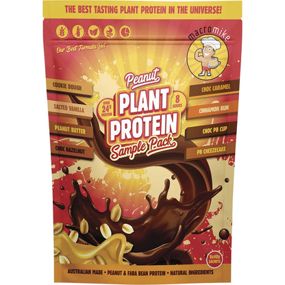 MACRO MIKE Peanut Plant Protein Sample Pack 8x40g