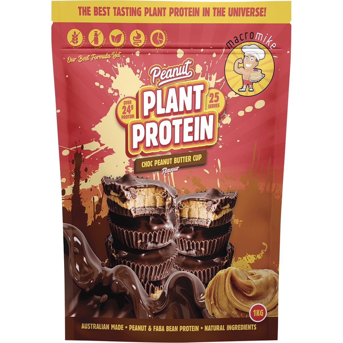 MACRO MIKE Peanut Plant Protein Choc Peanut Butter Cup 1kg