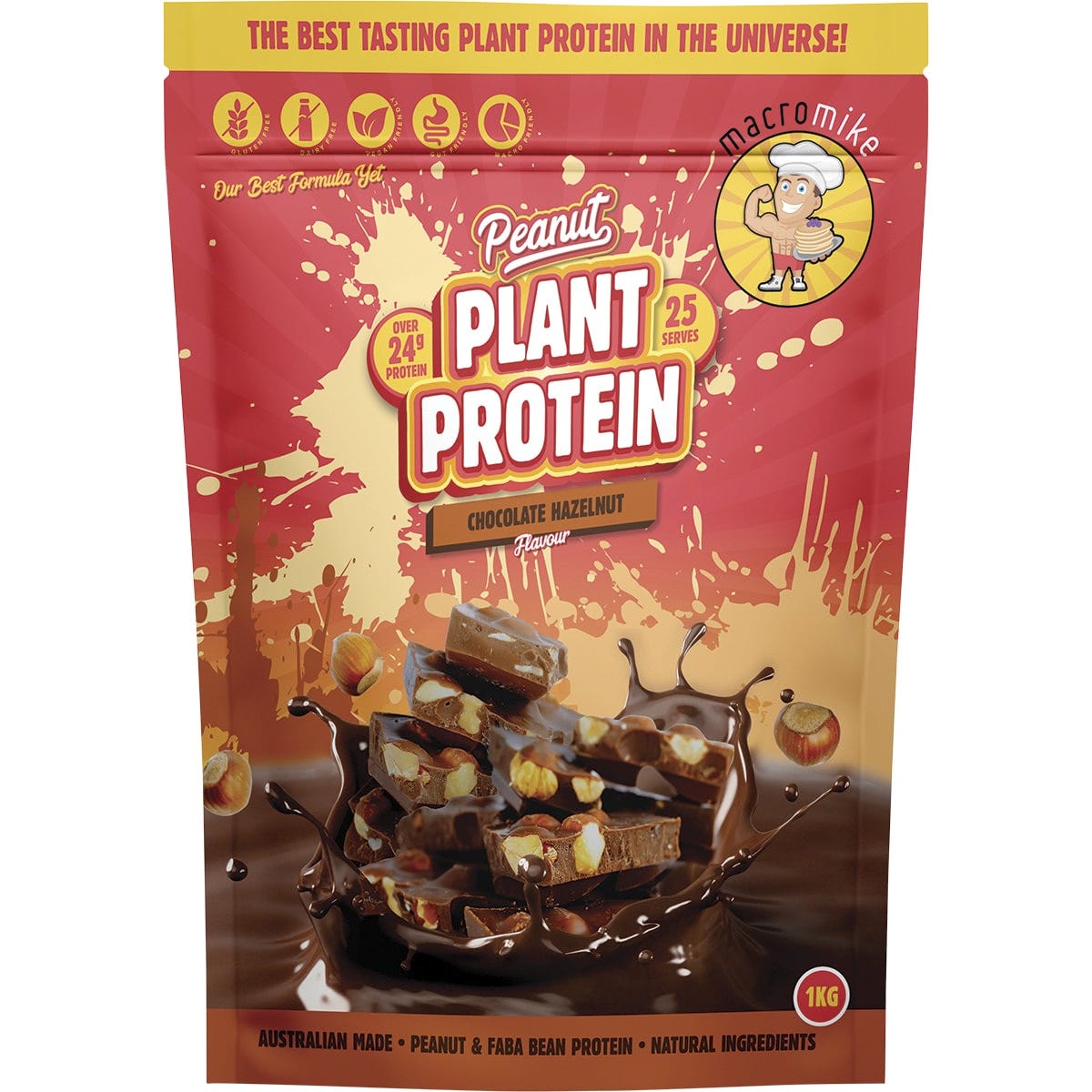 MACRO MIKE Peanut Plant Protein Chocolate Hazelnut 1kg