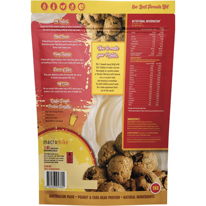 MACRO MIKE Peanut Plant Protein Cookie Dough 1kg