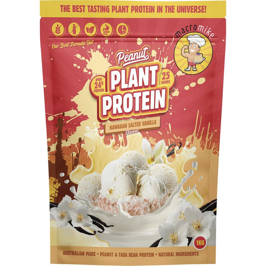 MACRO MIKE Peanut Plant Protein Hawaiian Salted Vanilla 1kg