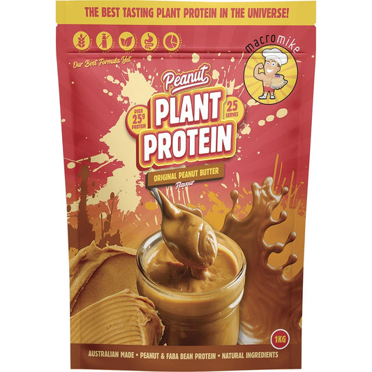 MACRO MIKE Peanut Plant Protein Original Peanut Butter 1kg