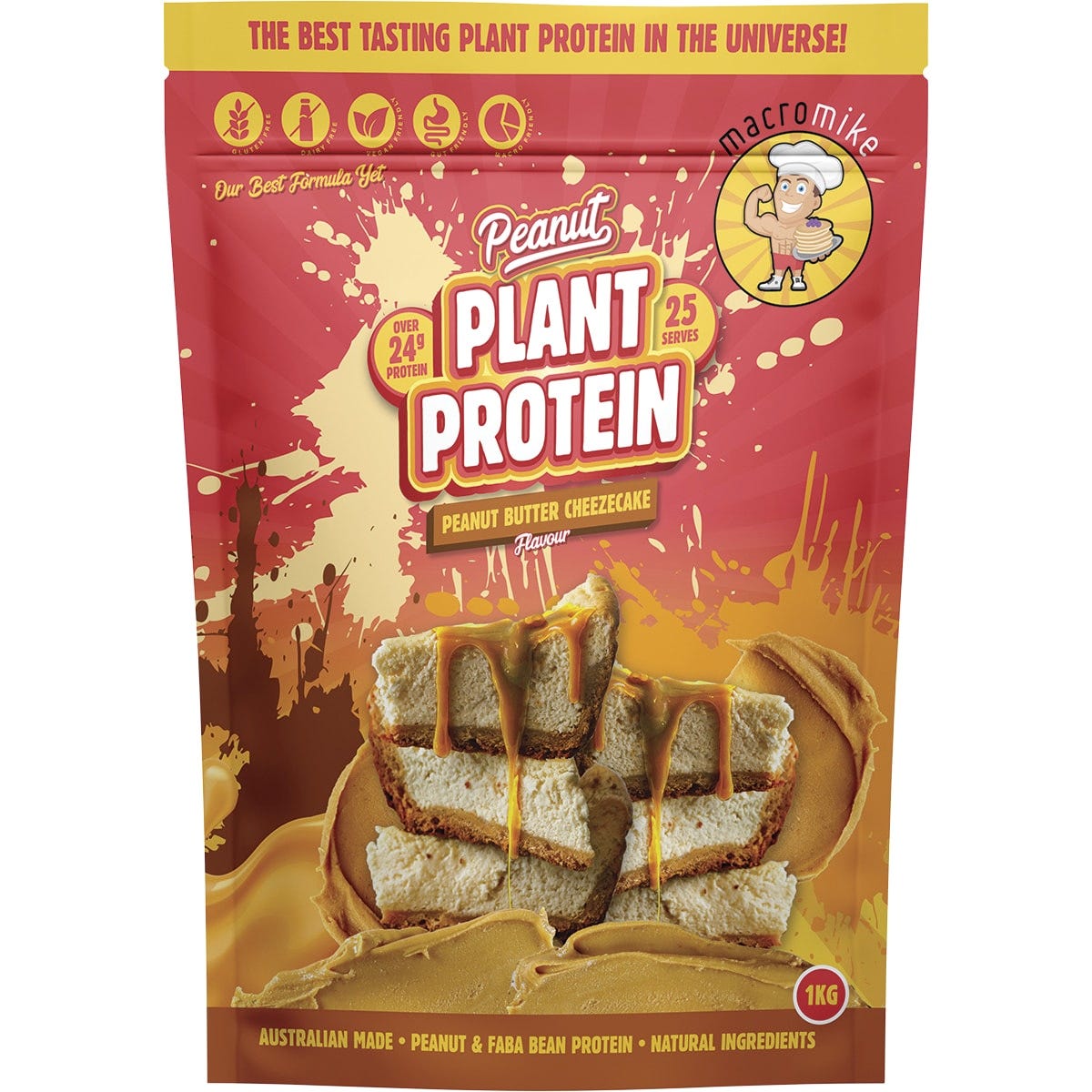 MACRO MIKE Peanut Plant Protein Peanut Butter Cheezecake 1kg