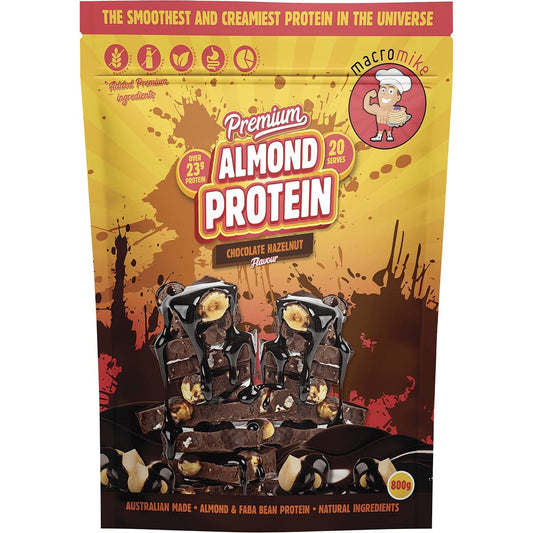 MACRO MIKE Premium Almond Protein Choc Hazelnut 800g