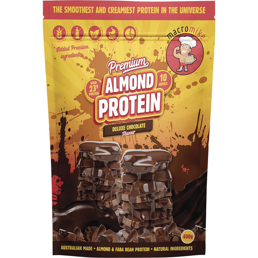 MACRO MIKE Premium Almond Protein Deluxe Chocolate 400g