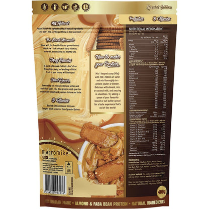 MACRO MIKE Premium Almond Protein Caramelised Biscuit 400g