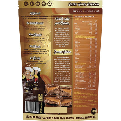 MACRO MIKE Premium Almond Protein Choc Caramel Bar 400g