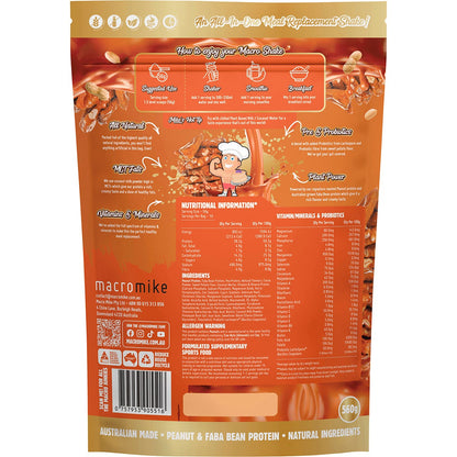 MACRO MIKE The Macro Shake Meal Replacement Salted Caramel Peanut 560g