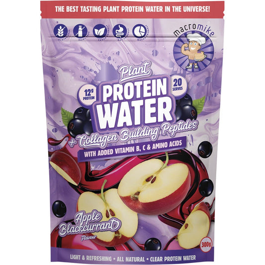 MACRO MIKE Plant Protein Water Apple Blackcurrant 300g