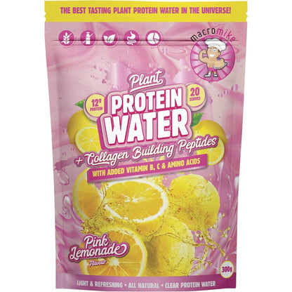 MACRO MIKE Plant Protein Water Pink Lemonade 300g