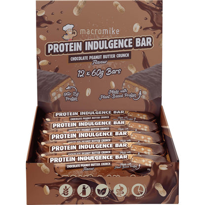 MACRO MIKE Protein Indulgence Bar Chocolate Peanut Butter 12x60g