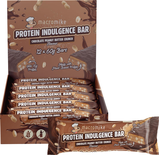 MACRO MIKE Protein Indulgence Bar Chocolate Peanut Butter 12x60g