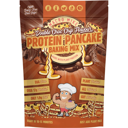 MACRO MIKE Protein Pancake Baking Mix Double Choc Chip 250g