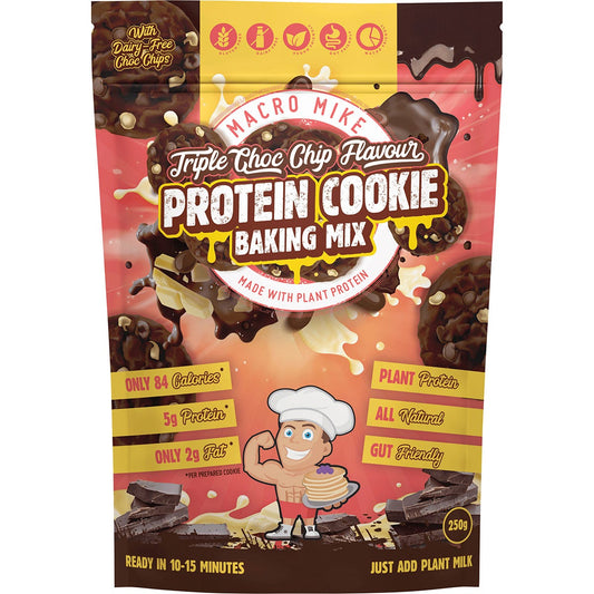 MACRO MIKE Cookie Baking Mix Almond Protein Triple Chocolate 250g