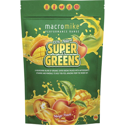 MACRO MIKE Super Greens Mango Peach 300g