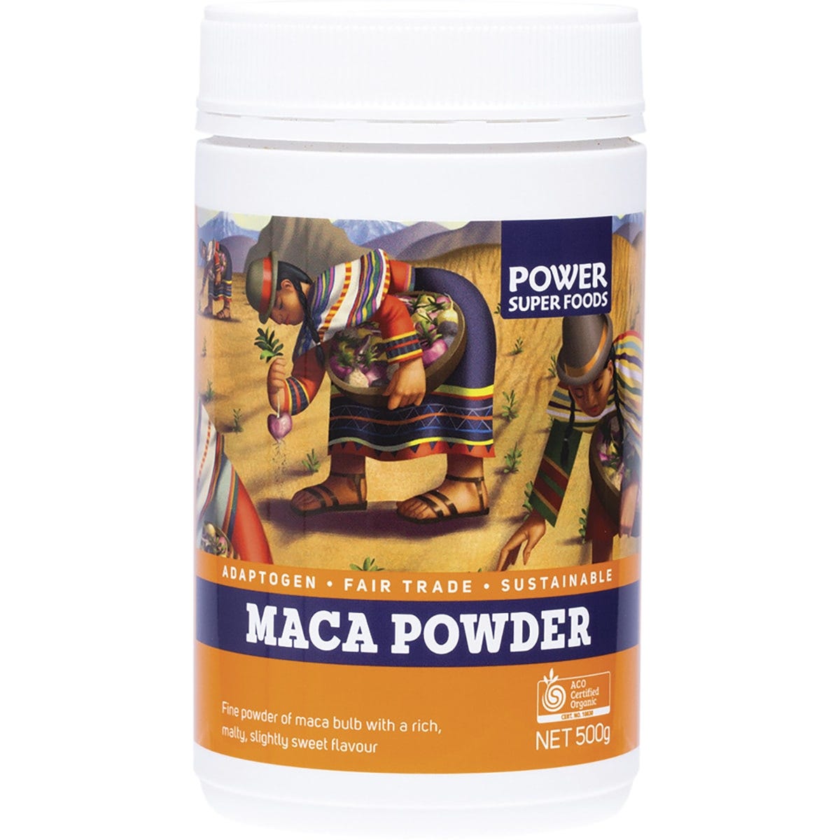 Power Super Foods Maca Powder The Origin Series Tub 500g