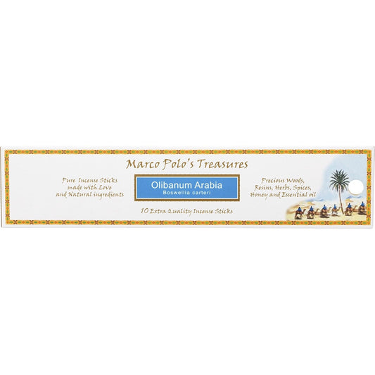 Marco Polo's Treasures Incense Sticks Olibanum Arabia 10pk