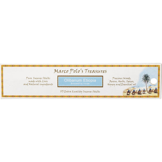 Marco Polo's Treasures Incense Sticks Olibanum Etiopia 10pk