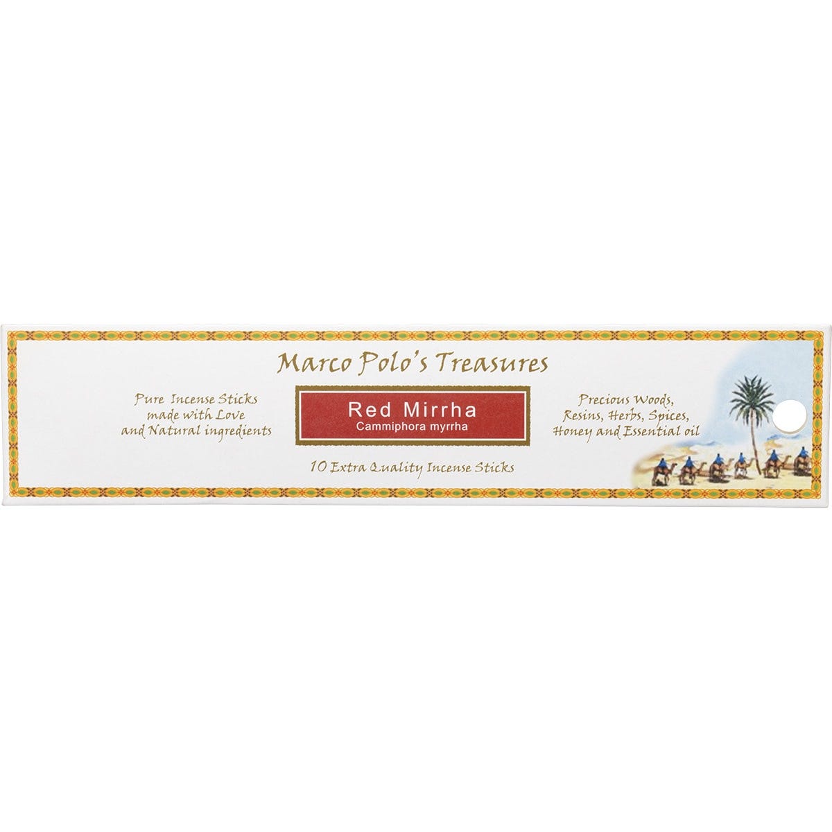 Marco Polo's Treasures Incense Sticks Red Mirrha 10pk