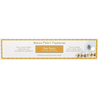 Marco Polo's Treasures Incense Sticks Palo Santo 10pk