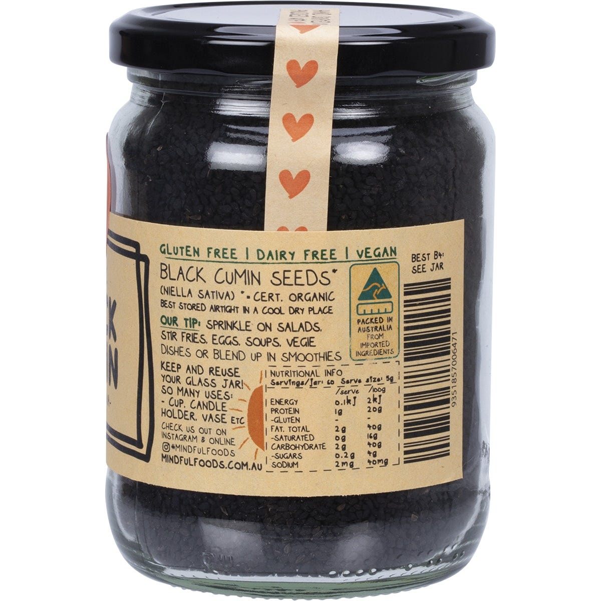 Mindful Foods Black Cumin Organic 300g