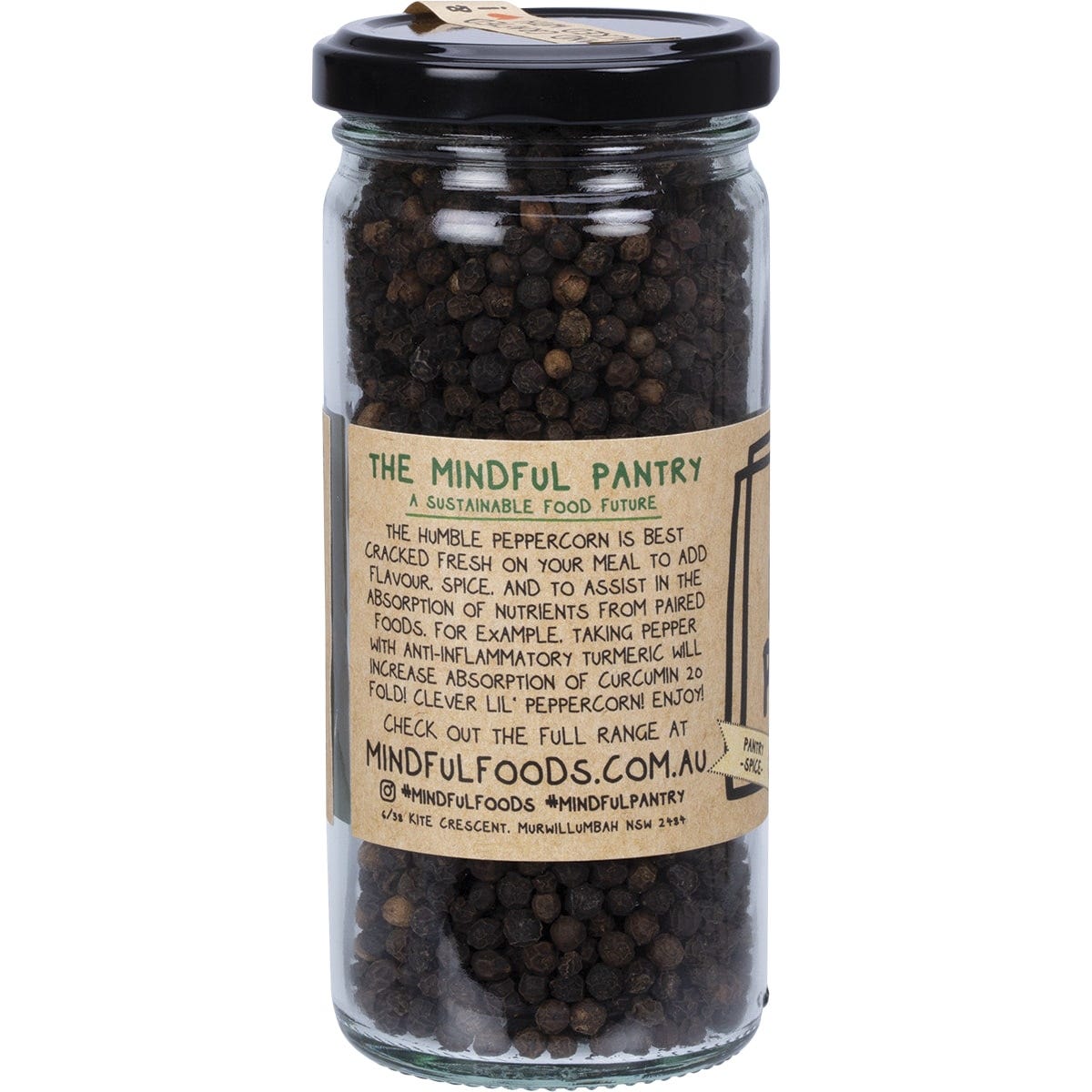 Mindful Foods Black Pepper Organic 130g