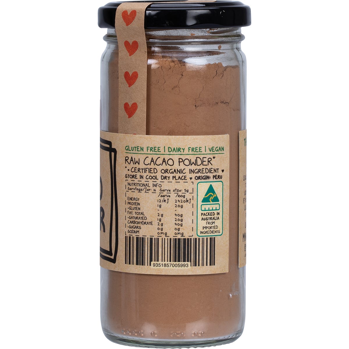 Mindful Foods Cacao Powder Raw Organic 80g