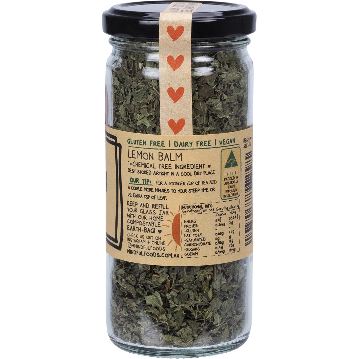 Mindful Foods Lemon Balm Organic 20g