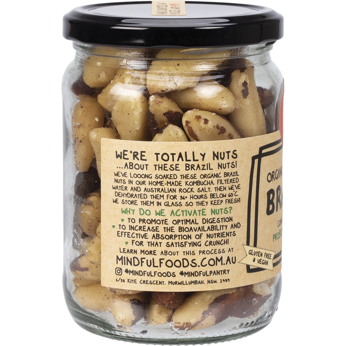 Mindful Foods Brazil Nuts Organic & Activated 300g