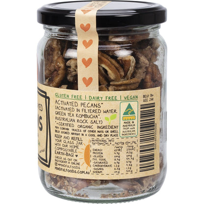 Mindful Foods Pecans Organic & Activated 200g