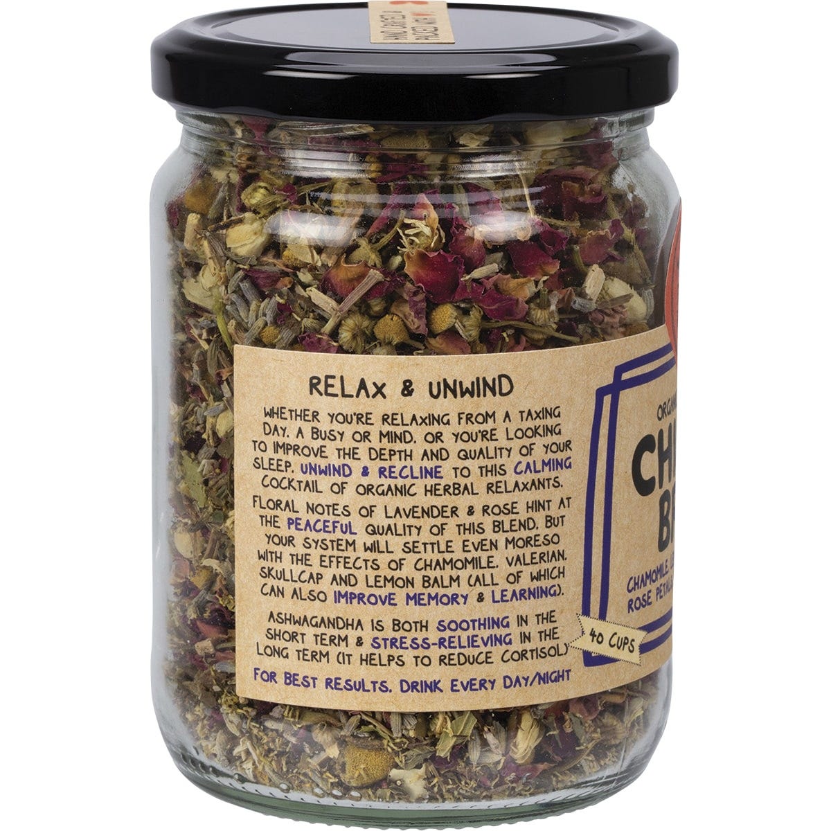 Mindful Foods Chillax Brew Organic Herbal Tea 60g